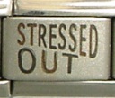 Stressed out - laser 9mm Italian charm